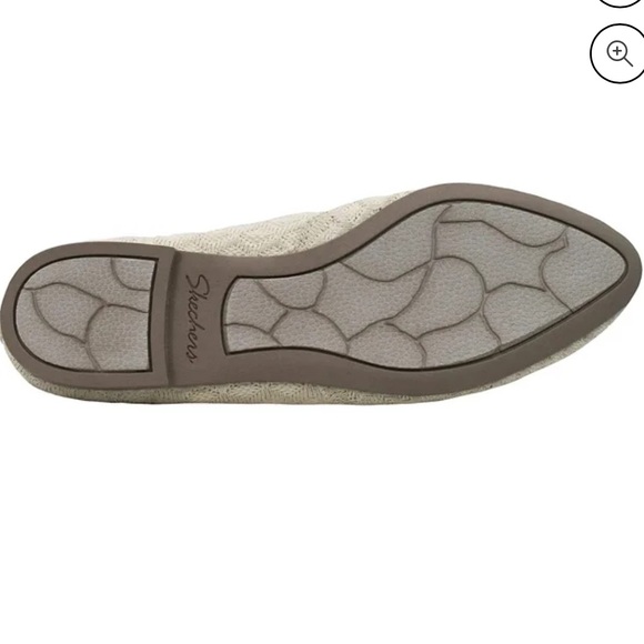 Skechers Women's Cleo-Honeycomb Ballet Flat, Natural - Picture 2 of 9
